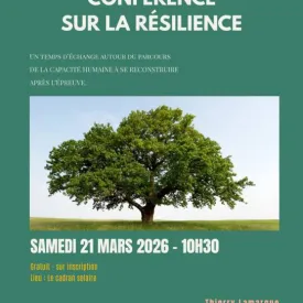 Conférence sur le thème de "la résilience" avec Lemarque Thierry et Rivière Eléonore_Saint-Denis-d'Oléron