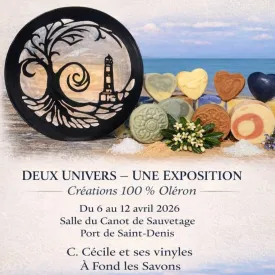 Exposition : Cécile et ses vinyles / Muriel et ses savons_Saint-Denis-d'Oléron