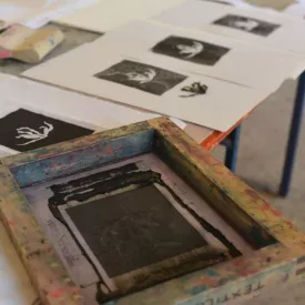 Atelier sérigraphie avec Alice Leblanc Laroche_Saint-Denis-d'Oléron