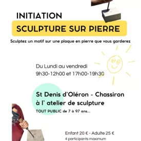 ATELIER D'INITIATION SCULPTURE SUR PIERRE